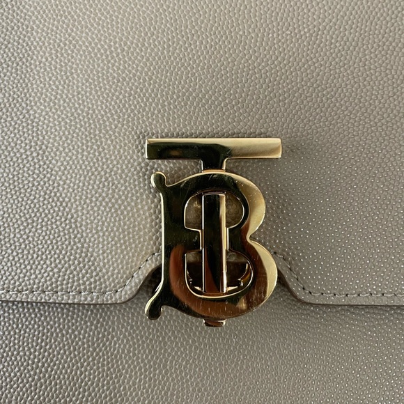 BURBERRY SMALL MONOGRAM MOTIF LEATHER CROSSBODY BAG. - Picture 7 of 16